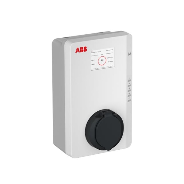 ABB Terra AC 6AGC107234 Wallbox (11 kW, Steckdose Typ 2, RFID/APP, eichrechtskonform, LAN/WLAN/SIM/B