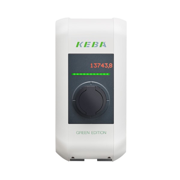 KEBA KeContact P30 x-series GREEN EDITION 128.821 Wallbox (22 kW, Steckdose Typ 2, Master, ISO 15118