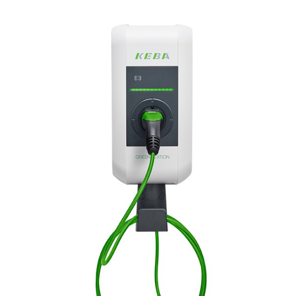 KEBA KeContact P30 a-series GREEN EDITION 123.559 Wallbox (11 kW, 6m Typ 2 Kabel, RFID, DC-Schutz)