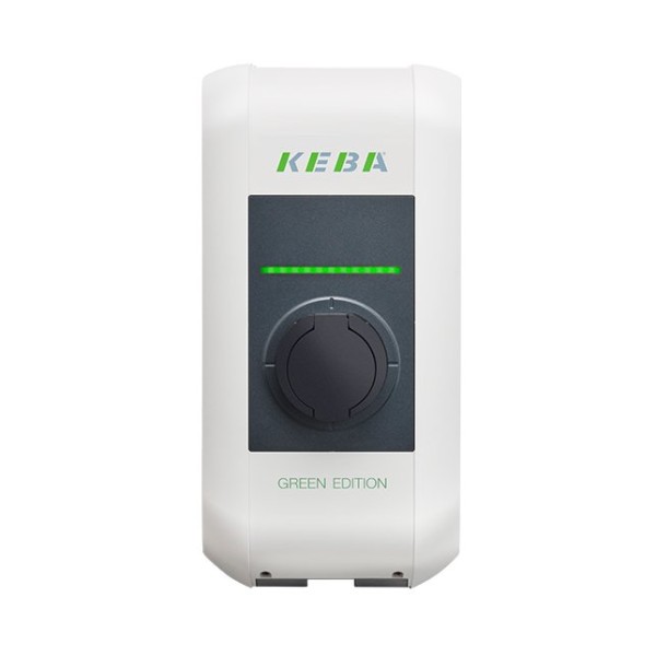 KEBA KeContact P30 a-series GREEN EDITION 121.953 Wallbox (22 kW, Steckdose Typ 2, DC-Schutz)
